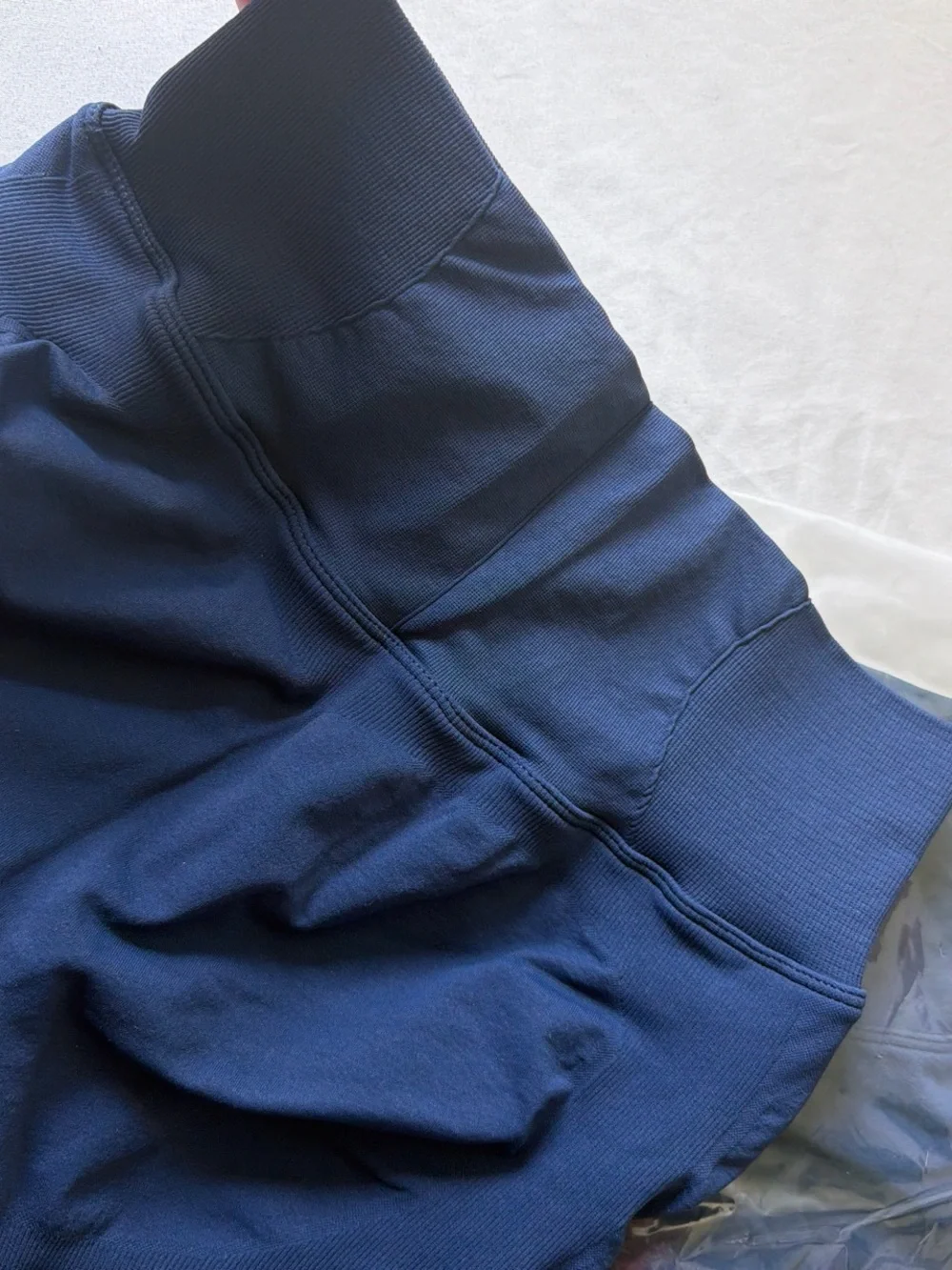 Pack two High-Waist Navy Women’s Performance Bike Shorts